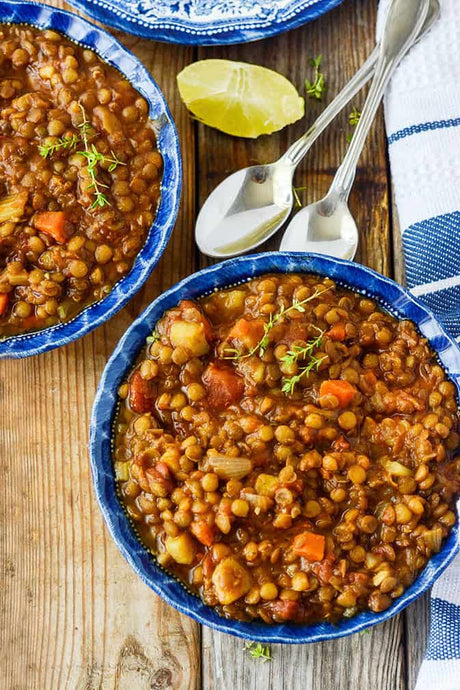 Lentil and Chickpea Moroccan Stew